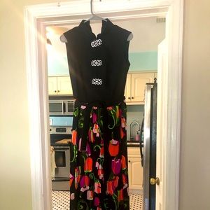 Vintage ‘60s tulip maxi dress